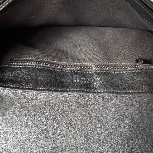 MARC JACOBS BAROQUE BAG BLACK QUILTED LEATHER CHAIN STRAP - Picture 10 of 15